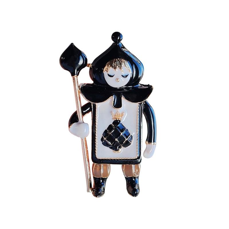Мультяшная брошь в покер, милый персонаж, значок, булавки для лацканов, женские подарки