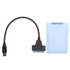 Кабель-адаптер для жесткого диска 2,5 дюйма SATA USB3.0 Кабель для преобразования HDD SSD с защитной коробкойСиний