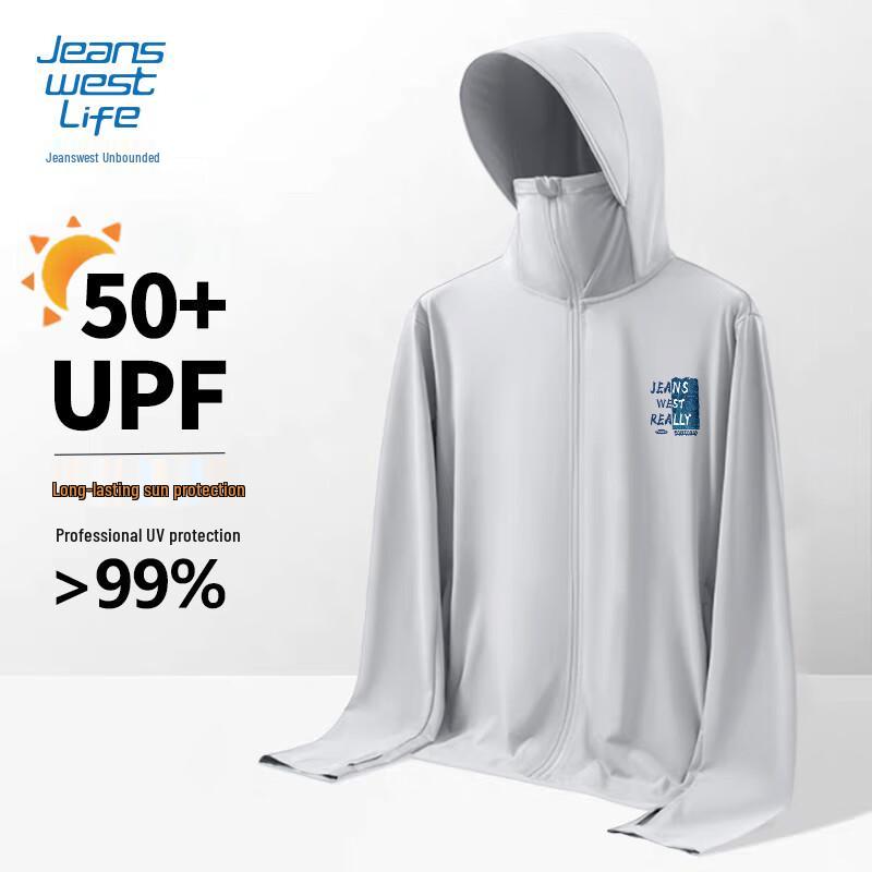 Мужская куртка JEANSWEST LIFE с капюшоном, защитой от солнца UPF50+ и эффектом охлаждения