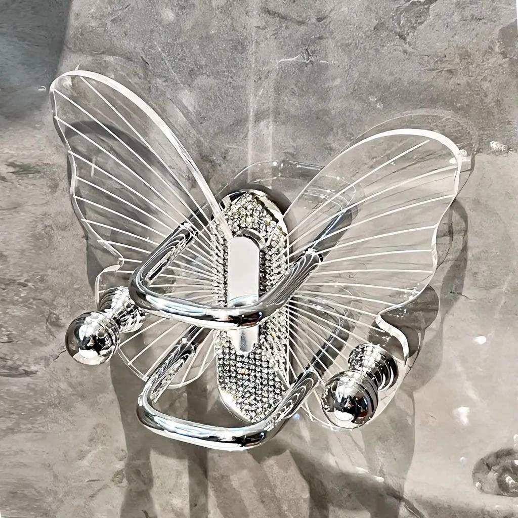 Легкая роскошная полка для хранения расчесок-бабочк, настенная, без перфорации, шнурок для ванной комнаты, резинка для волос, крючок для хранения колец для волос