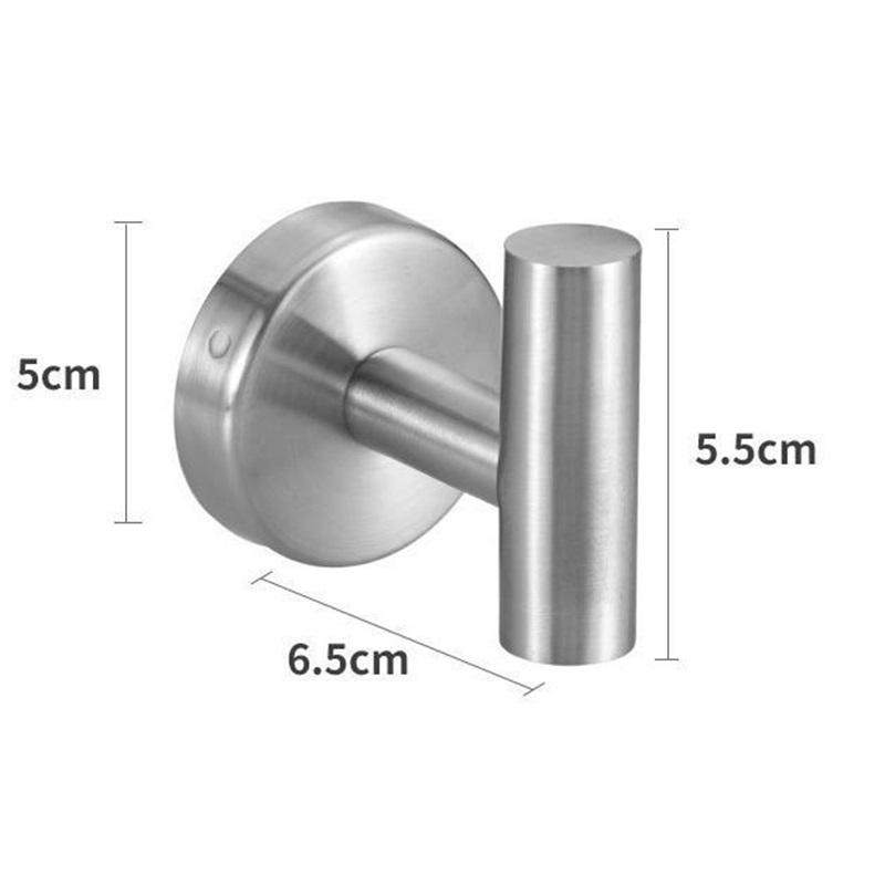 Металлический настенный крючок 4 шт., с монтажным комплектом, для ванной комнаты, коридора и кухни