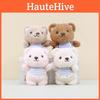 Ultra Soft Short Plush Bear Keychain Adorable Stuffed Animal Toy For Bags