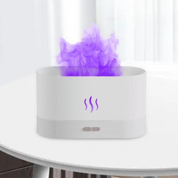 Мини-увлажнитель воздуха USB 3D-пламя, холодный пар, бесшумный, разноцветный, для эфирных масел, автоотключение, для спальни, домашнего декора, путешествий, SPA, общежития