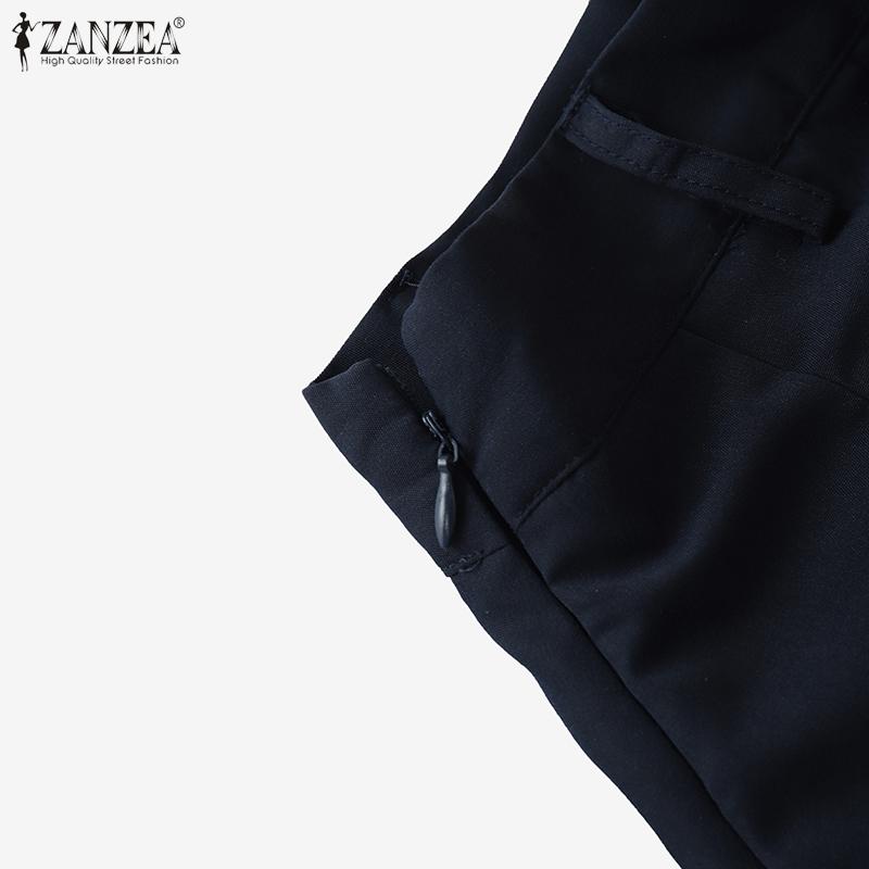 ZANZEA Женские повседневные однотонные летние свободные юбки миди