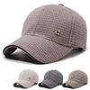 Plaid Warm Sunshade Cap Women Wool Spring Autumn Houndstooth Baseball Cap