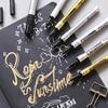 SAKURA Ручка-маркер Pen-Touch Paint Pen Ручка для подкрашивания 0,7 мм 1,0 мм 2,0 мм Золотой Серебряный Белый Медный Водонепроницаемый Маркер Металлический Масляный Маркер Восковой