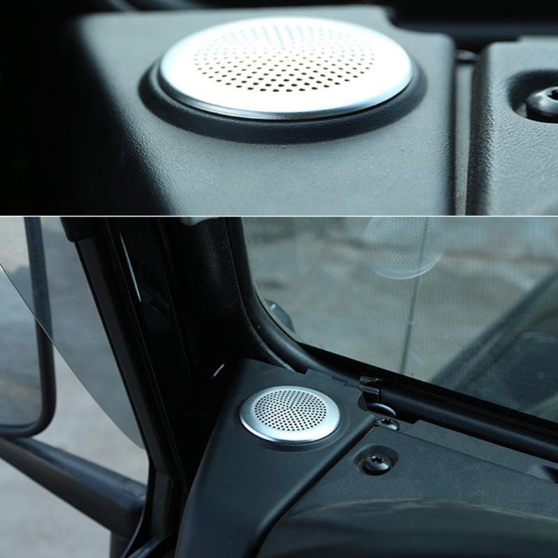 Автомобильный Стайлинг из алюминиевого сплава, сетка для динамика на приборной панели, сетчатая крышка твитера, накладка, подходит для Jaguar XE XF 2015-авто