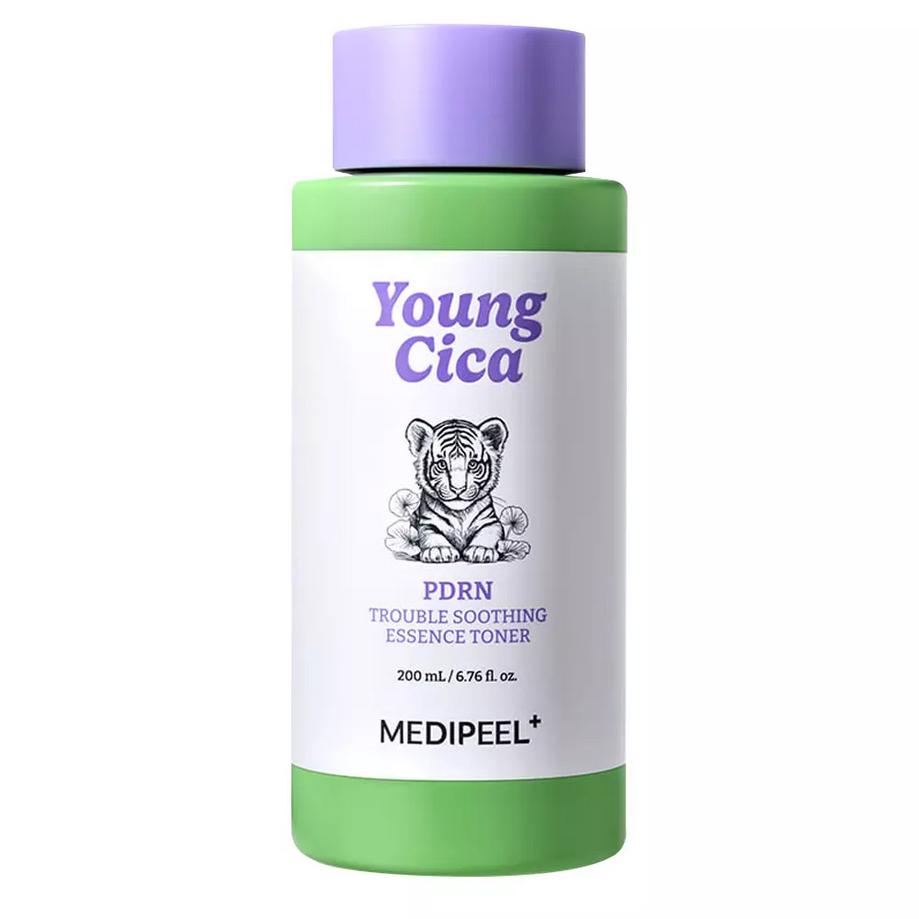 MEDIPEEL Young Cica PDRN Успокаивающий эссенциальный тонер для проблемной кожи 200 мл/ Успокаивающий, Увлажняющий, Корейская косметика, Kbeauty