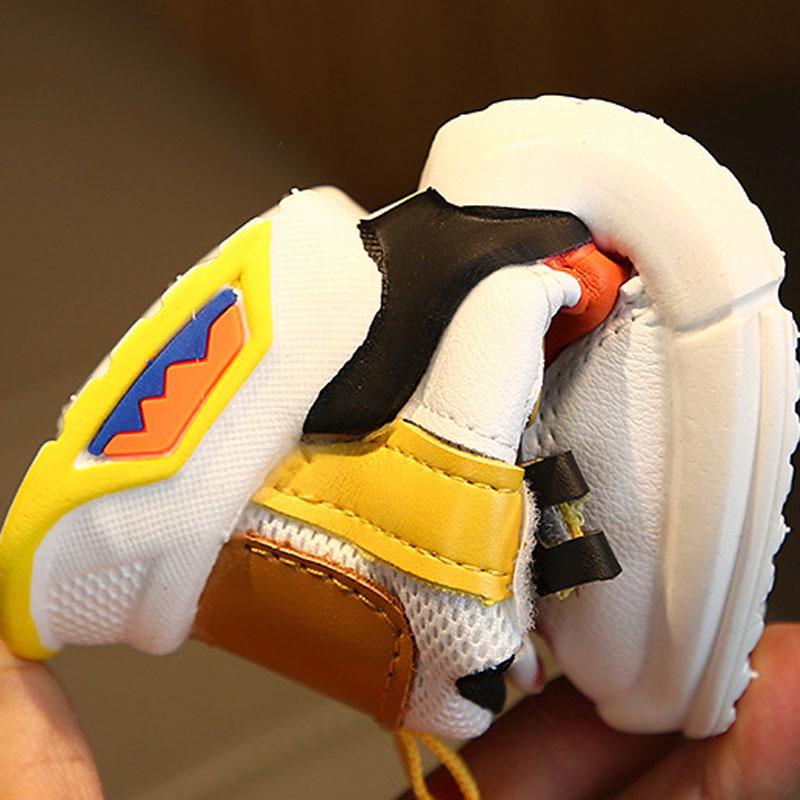 Весна, лето, осень, новые модные сетчатые дышащие спортивные кроссовки для отдыха для девочек, обувь для мальчиков, брендовая детская обувь