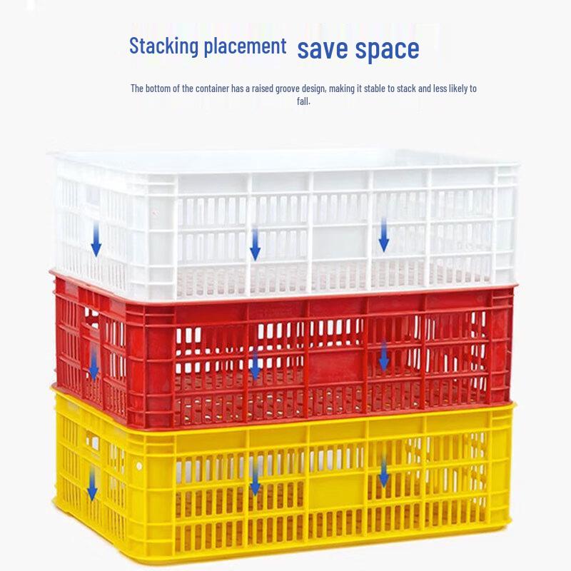 Yayu Heavy-Duty Rectangular Plastic Storage Crate