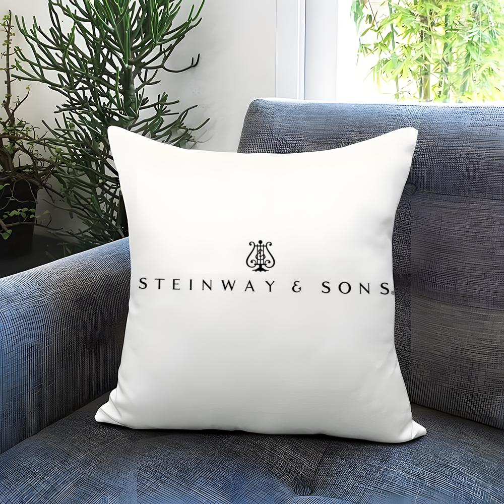 brand S-Steinway & S-Sons Cushion Cover Comfortable Reversible Pillow Cover Ideal for Car Sofa Bedroom & Beyond