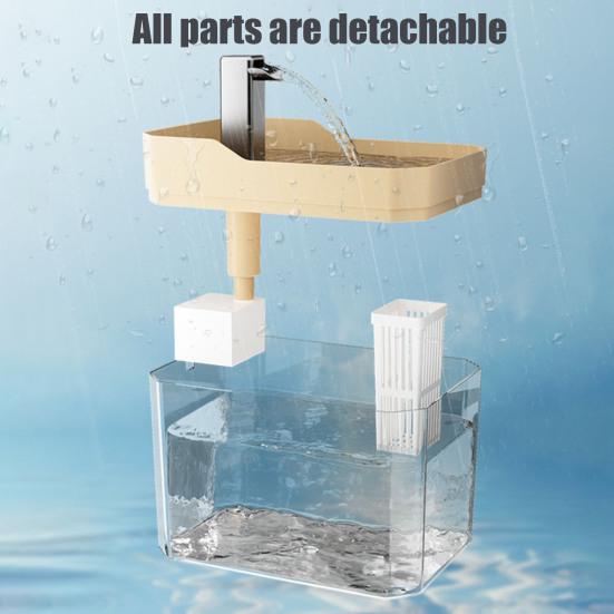 1,5 л прозрачный фонтанчик для домашних животных автоматический диспенсер для питья кошек с 3 фильтрующими губками электрическая миска для домашних кошек и собак