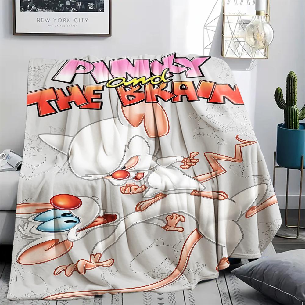 Pinky and the Brain Print Flannel Blanket,High quality Comfortable for All Seasons,Home Decor,Warmth and Comfort,Perfect for Christmas Gifts