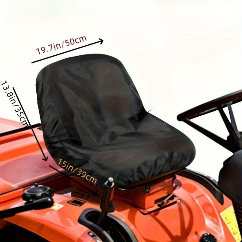 1 шт. Сверхпрочный чехол для сиденья трактора для райдеров Kubota, Cub Cadet, Mahindra - Черный полиэстер с надежной затяжкой, прочный для улицы