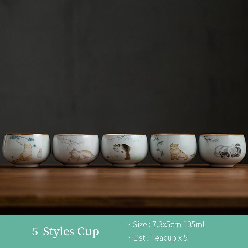 Керамическая чайная чашка печи Мао Ми Ру, глазурь «открытая трещина», набор для кунг-фу чая