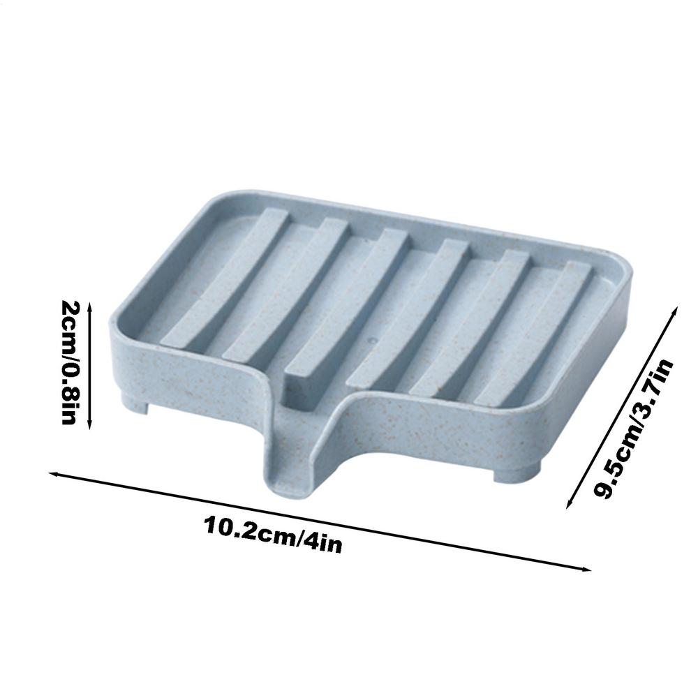 Drain Soap Holder Soap Box Portable Tray Drying Rack for Shower Sponge Container Kitchen Bathroom Accessories