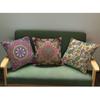Purple Mandala Flower Pattern Cushion Cover Indian Thailand Buddism Home Decorative Throw Pillow Cover Cotton Linen Pillow Case
