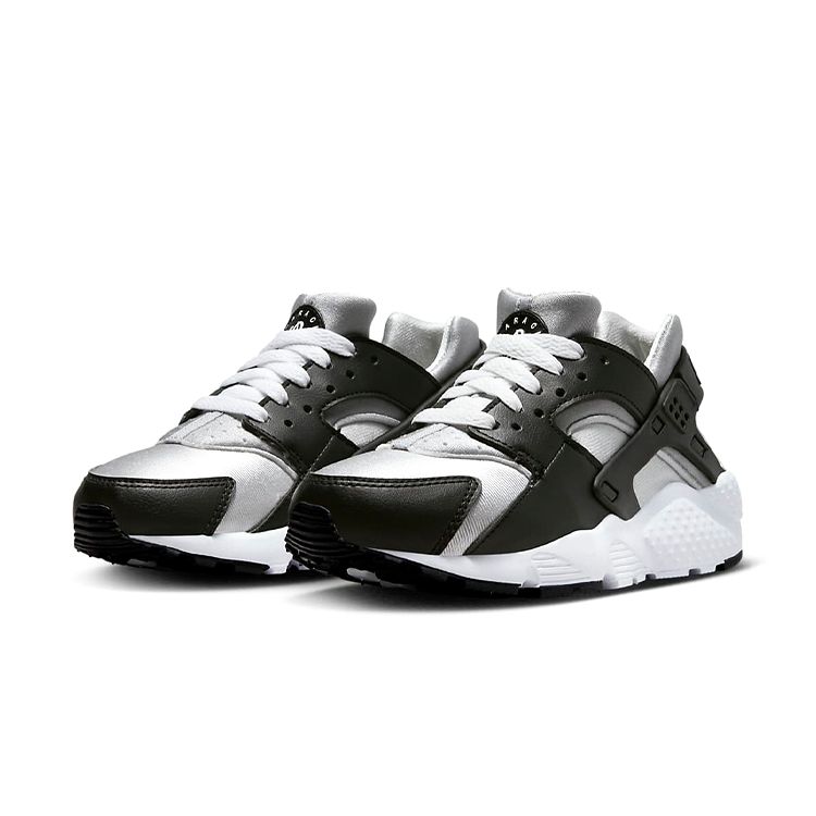 Nike Huarache Run GS для больших детей Черный Нейтрально-серый Белый 654275-044