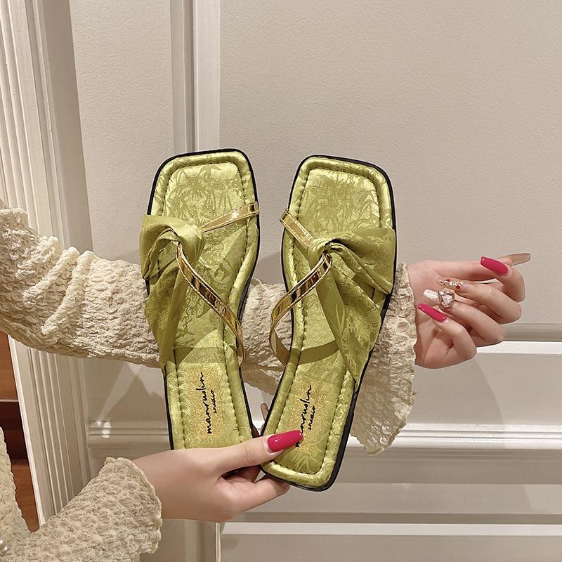 Women's Slippers 2024 New Spring and Autumn Brand Luxury Classic Casual Shoes Lightweight Slippers Flat Heel Sandals Women