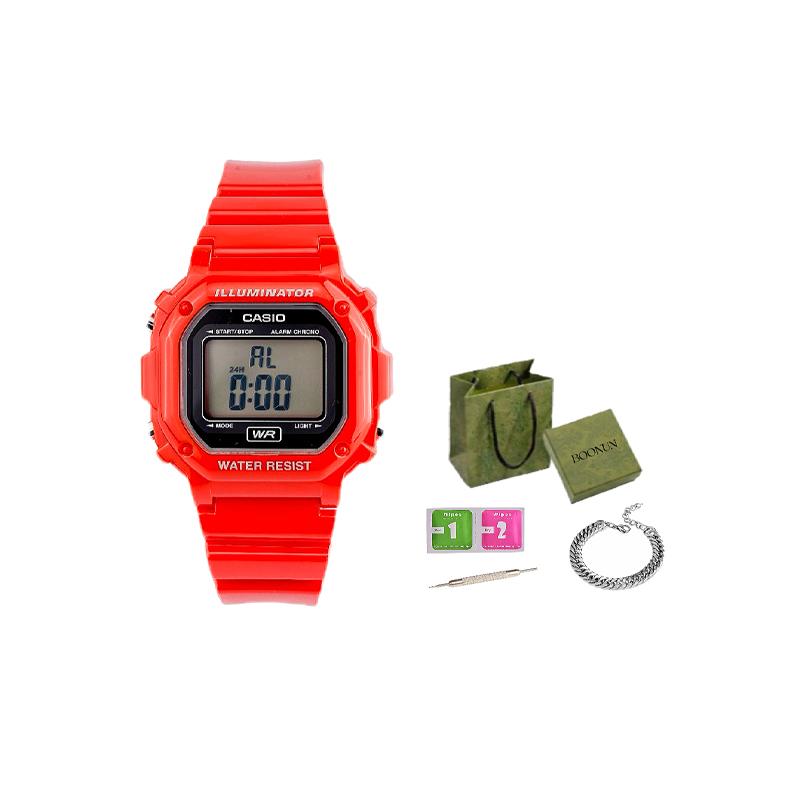 Casio Женские часы стандартной серии серые F-108WHC-4ACF F-108WHC-4ACF