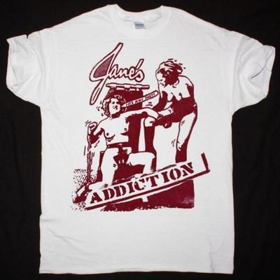 НОВЫЙ Хлопковый Белый Футболка с Коротким Рукавом Музыкальная Группа Jane's Addiction BT645 Унисекс Футболка