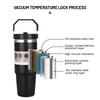 20oz 30oz Stainless Steel Vacuum Insulated Travel Mug With Handle Straw Car Office Home Use