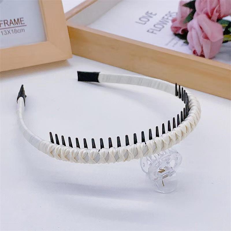 New Children Sweet Solid Toothed Anti Slip Headband Kids Lovely Colorful Hair Hoop Baby Girls Cute Acrylic Hair Accessories