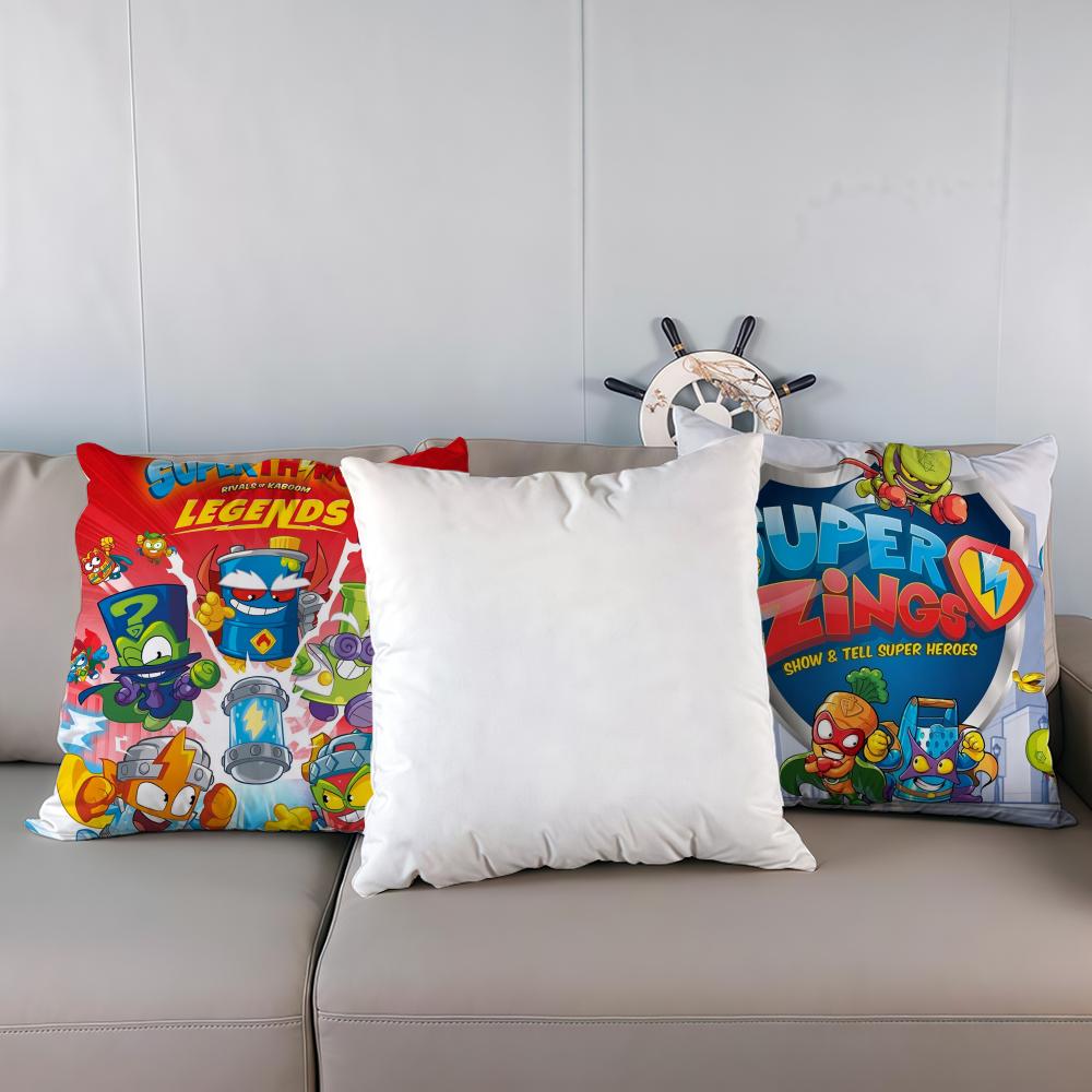 Pillow Case luxurious home office, sofa decorative Multi sized car seat cushions, pillowcases S-Superzings Cartoon