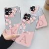 Цветы Чехол-буквы Для iphone 11 Pro Max Capa Прозрачные Мягкие Силиконовые Чехлы Для iphone 11Pro Max Fundas Алфавит Прозрачные Чехлы