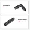 42 шт. Комплект фитингов для капельного орошения. Пластиковые соединители для трубок 1/2 дюйма для систем капельного орошения. Водостойкие, простые в установке аксессуары для капельных линий.
