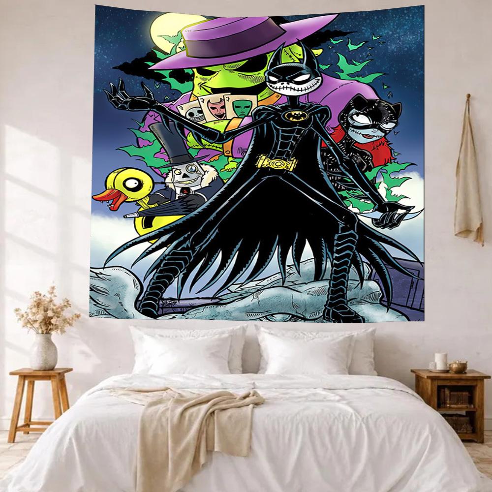 Christmas Nightmare Wall Decor Tapestry Art For Pet Memorial Birthdaywedding Party Backdrop Family Gift