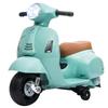 Licensed Vespa 6V Ride On Motorcycle for Kids Max. 25KG Green