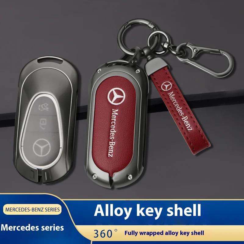 Car Zinc Alloy Key Case Bag Metal Key Shell Mercedes Benz A B C E S R Class AMG GLA GLB GLC GLE CLA CLS SLC GLS CLB GLK SLK Vito w9