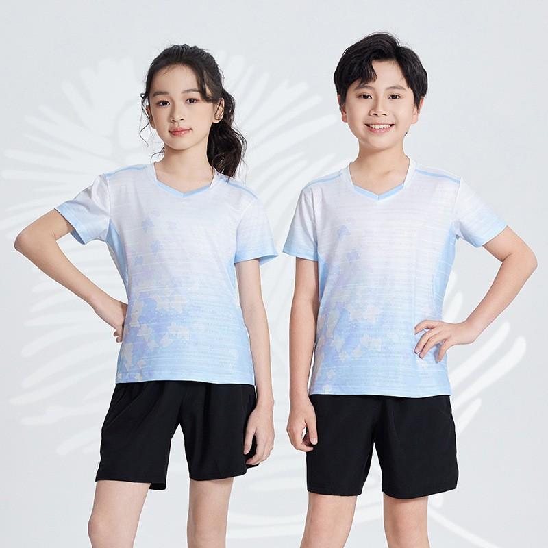 Men Women Quick Dry Badminton T-Shirt Shorts Set Sportswear Tennis Ping Pong Training Gym Running