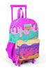Рюкзак Minik Yuva Squeegee Розовый с разноцветным рисунком мороженого и двумя отделениями 24031