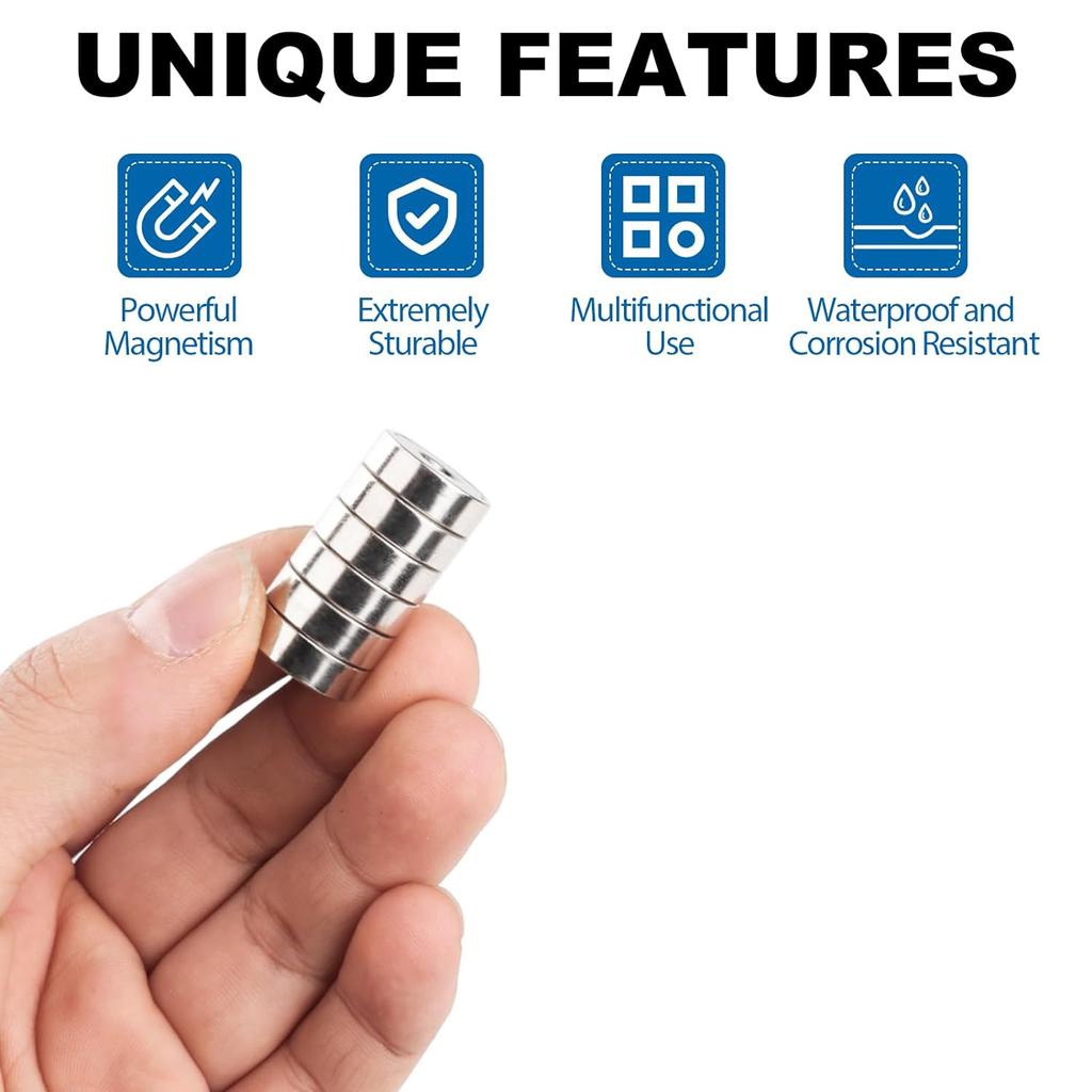 Неодимовые магниты с отверстием Редкоземельный магнит с потайным отверстием для круизной шторки холодильника DIY Science