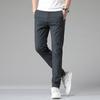 Casual Pants for Men, Showing a Youthful and Thin Elastic Spring Solid Color Pants. Casual Men's Pants