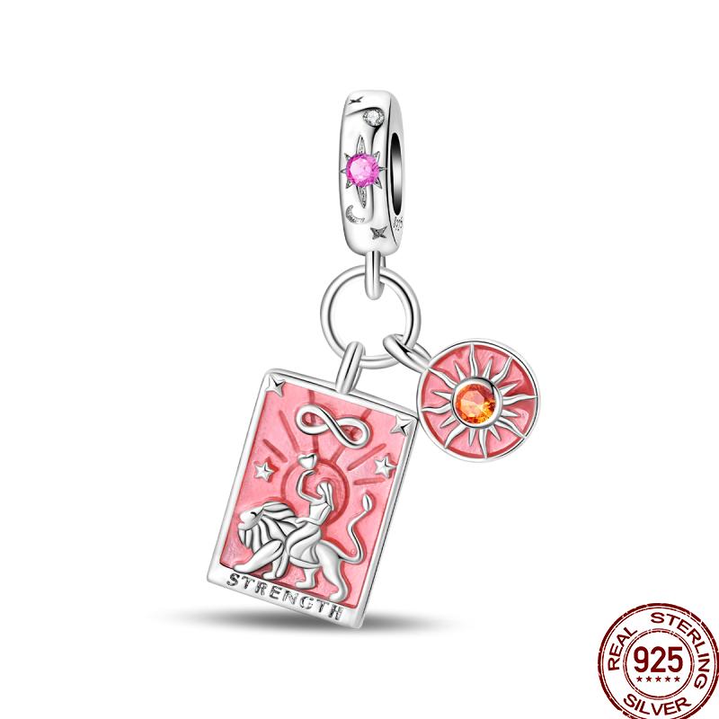 Медь Таро Звезда Луна Солнце Крест Библия Святое Благословение Амулет Бусины Подходят 3 мм Пан Оригинальный Браслет Сделай сам Подарок