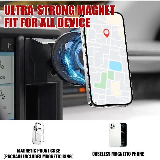 Mabett Multi-Function Cubby ert Set for Ford Maverick -2024 Accessories, Dash Mount Electric Fan Cup Holder Storage Box Kit (Phone Holder+Fan+Cup
