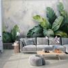 Nordic Modern Mural Simple Art Leaves Fresco Гостиная Телевизор Диван Спальня Фон Обои Домашний Декор