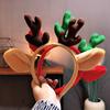 Christmas Headband Plush Reindeer Antler Ears Headband Universal Christmas Hair Accessory for Adults