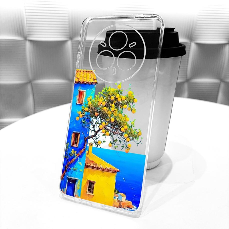 Чехол для Realme 14 Pro Plus RMX5051 Новый Стильный Цветочный Мягкий Силиконовый Защитный Чехол для Realme 14 Pro 5G RMX5056 14Pro+ Fundas