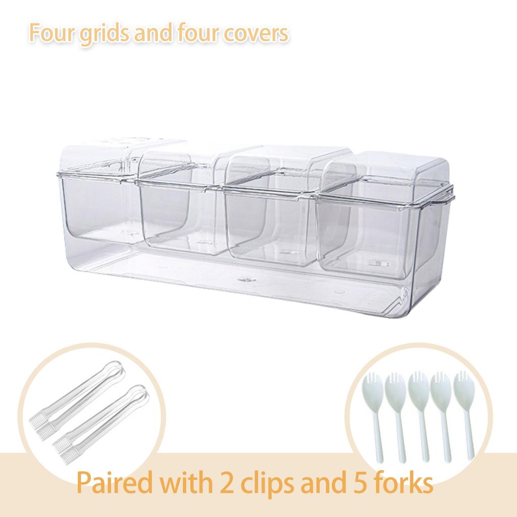 Кухонный ящик для хранения, прозрачный, односекционный, с одной крышкой, многофункциональный ящик для хранения фруктов