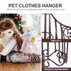 Черная Прочная Железная Стойка для Демонстрации Одежды для Питомцев Манекен Платья Модель Одежды для Щенков Вешалка для Пальто Кошек Манекен Тела Аксессуары для Собак
