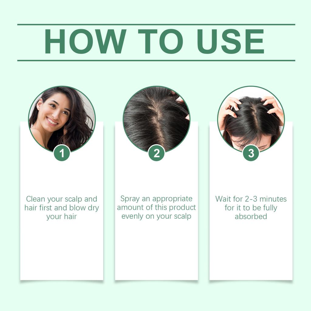 Herbal Hair Growth Spray Activates Hair Follicles, Reduces Hair Loss And Breakage, Improves Hair Quality, Nourishes Hair And Promotes Hair Growth,30ML