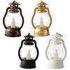 LED Candle Retro Style Hanging Hook Design Glare Free Energy-saving Wide Application Decorative Plastic Romantic Mini Desktop LED Lantern Party