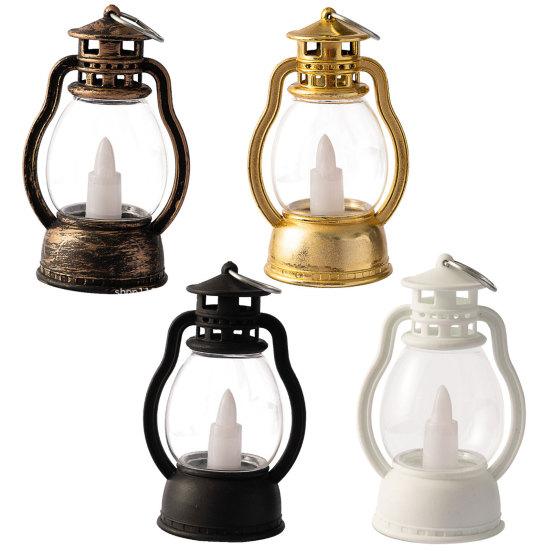 LED Candle Retro Style Hanging Hook Design Glare Free Energy-saving Wide Application Decorative Plastic Romantic Mini Desktop LED Lantern Party