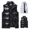 Мужской однотонный жилет на молнии, мужской и женский жилет без рукавов с воротником-стойкой, для активного отдыха, повседневный, теплый