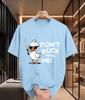 2026 New Arrival Pure Cotton Tshirt Funny Knife Duck Dont Duck With Me Pun Print Crew Neck Unisex Casual Short Sleeve