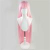 Pink Qi Bangs Long Straight Hair Synthetic Wig Animation Character Zero Two Cos Wig | Suitable for Live Show Performance